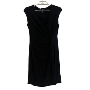 American Living Faux Wrap Little Black Dress